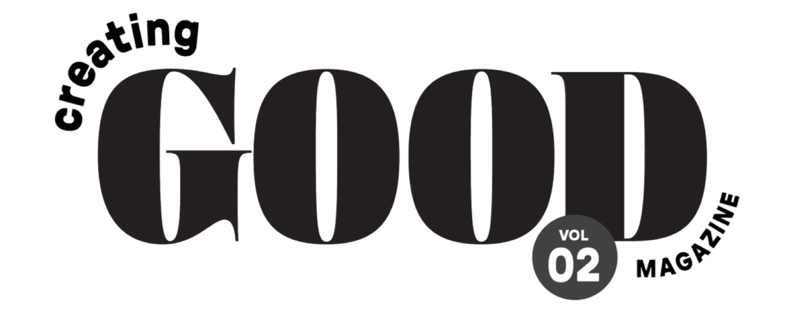 Creating Good Magazine masthead, selected mark