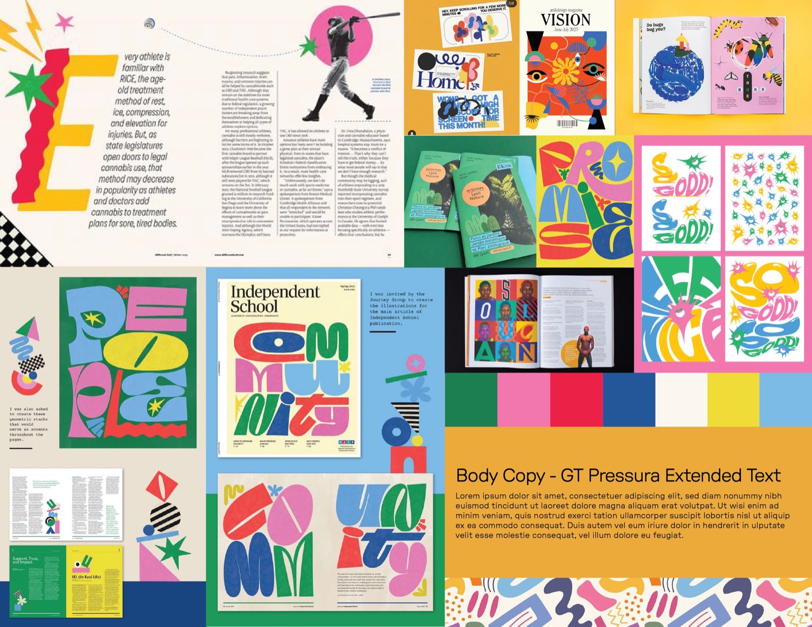Creating Good brand moodboard