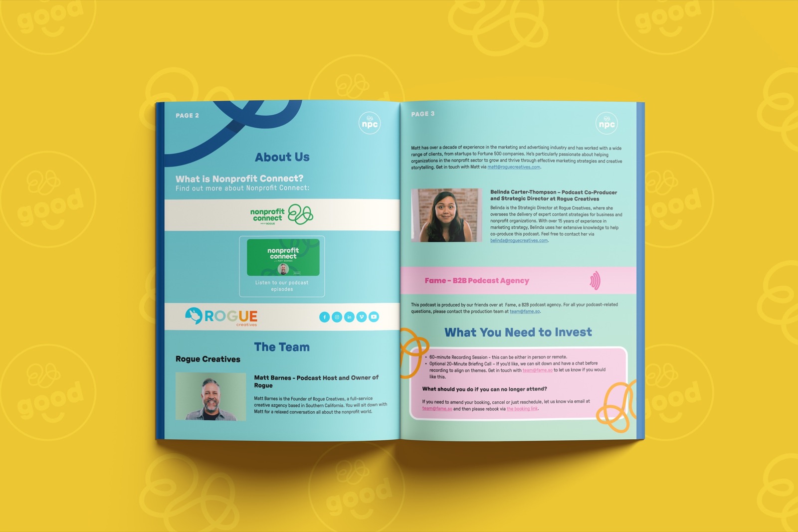 Welcome packet spread 2
