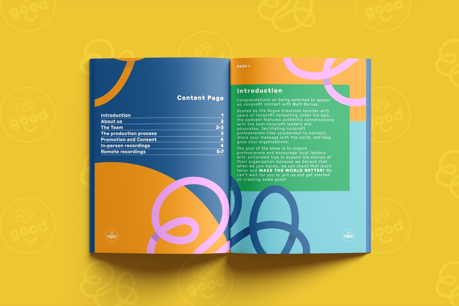 Welcome packet spread 1