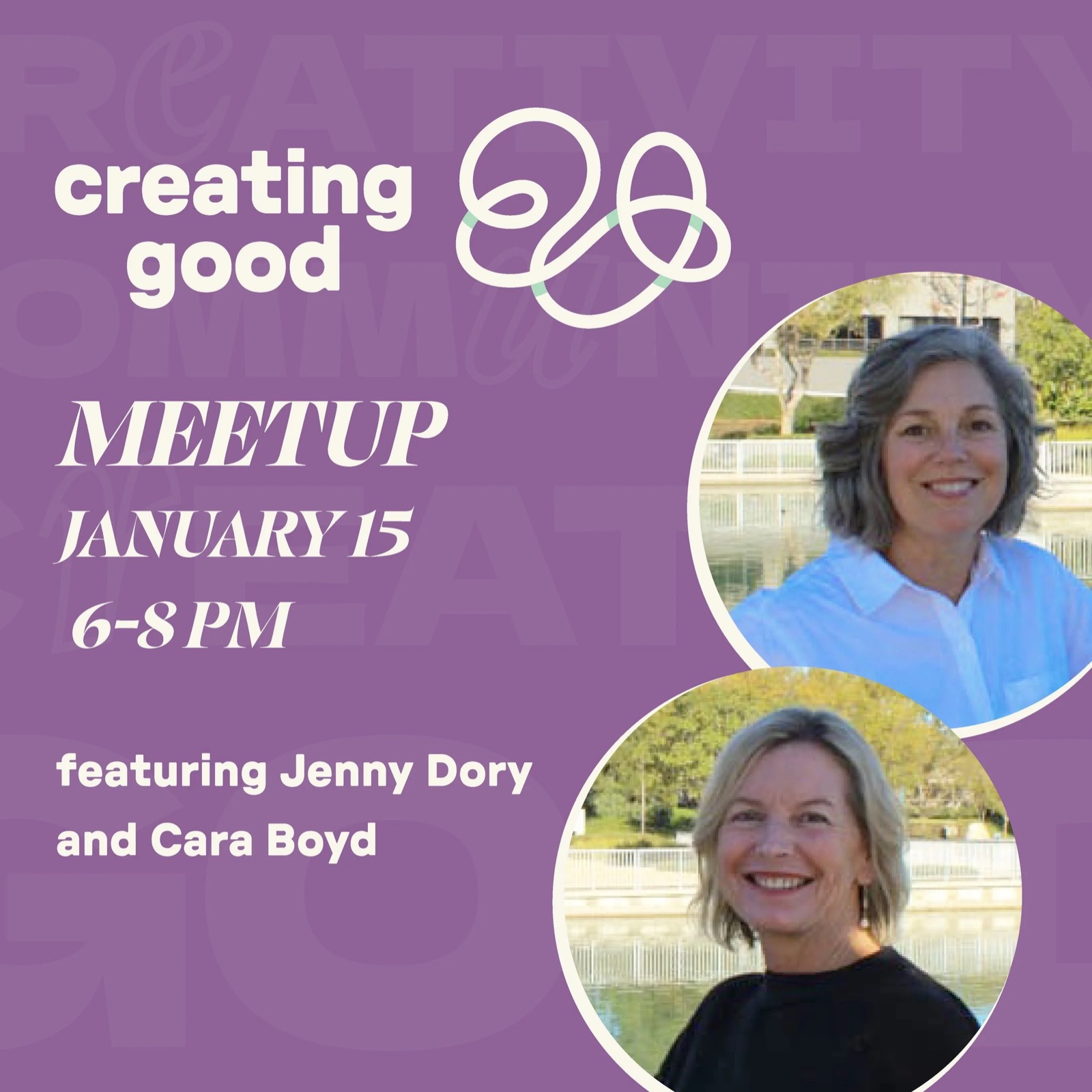 Creating Good event social graphic
