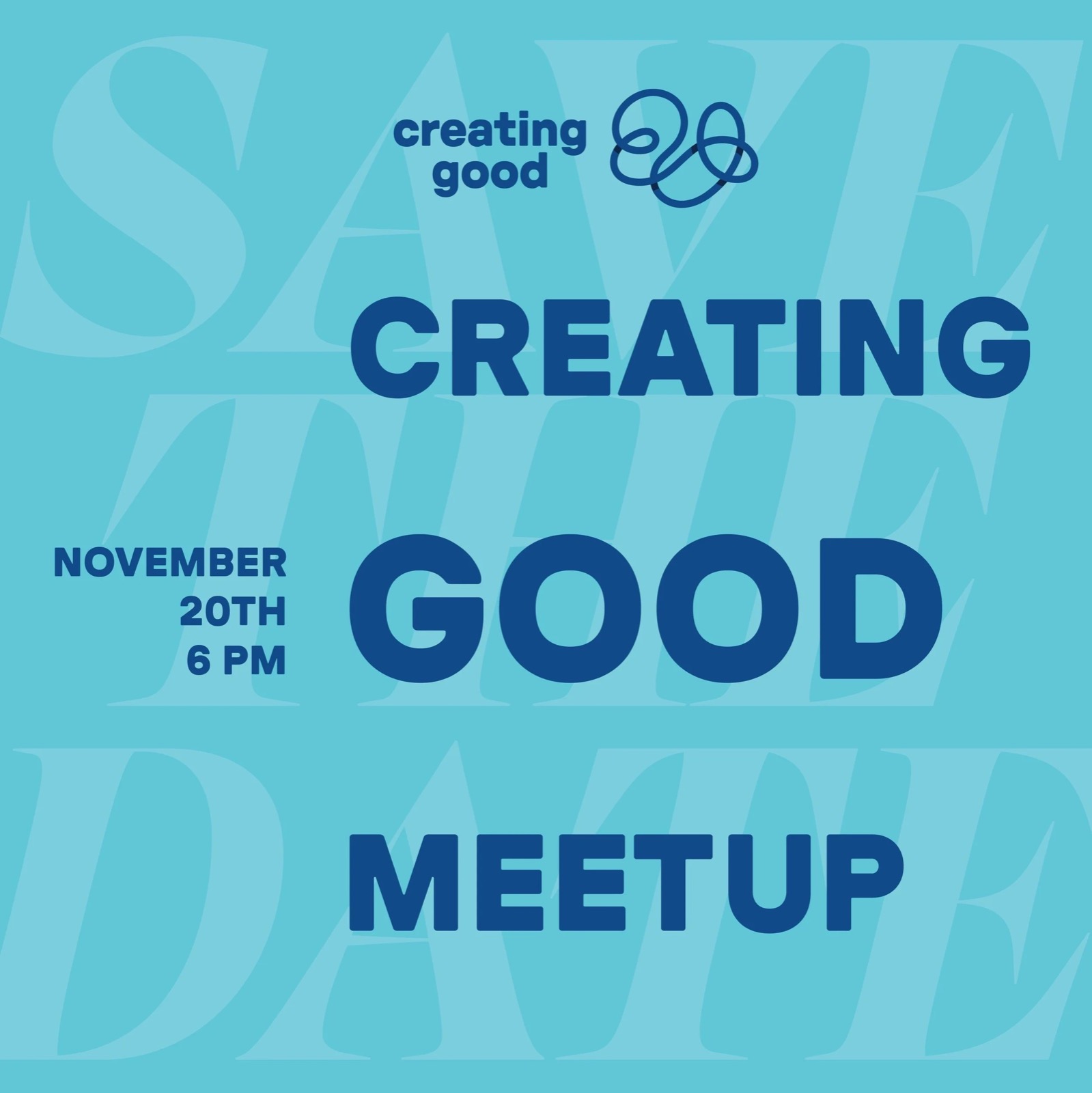 Creating Good November event social
