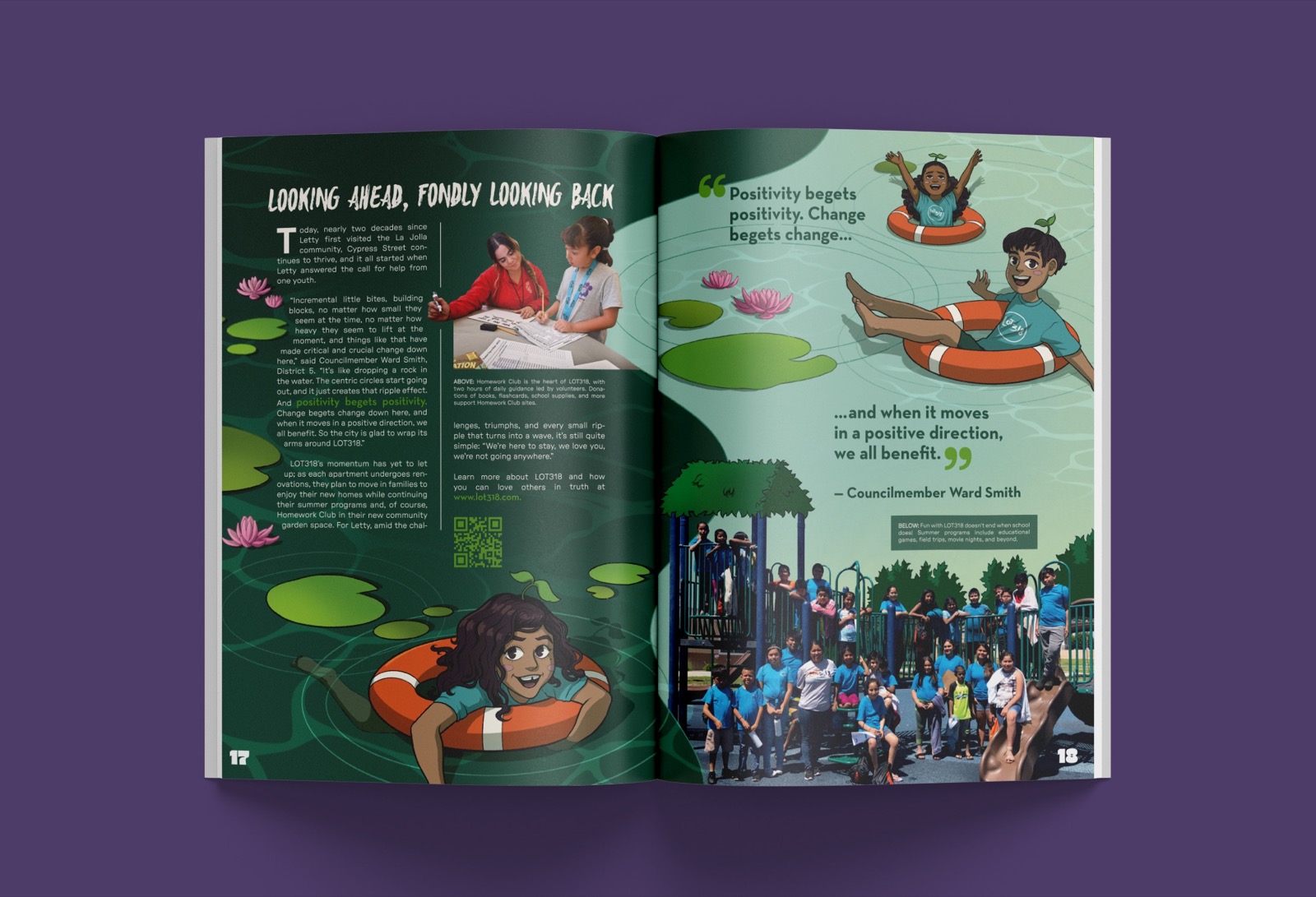 Creating Good Magazine spread 10