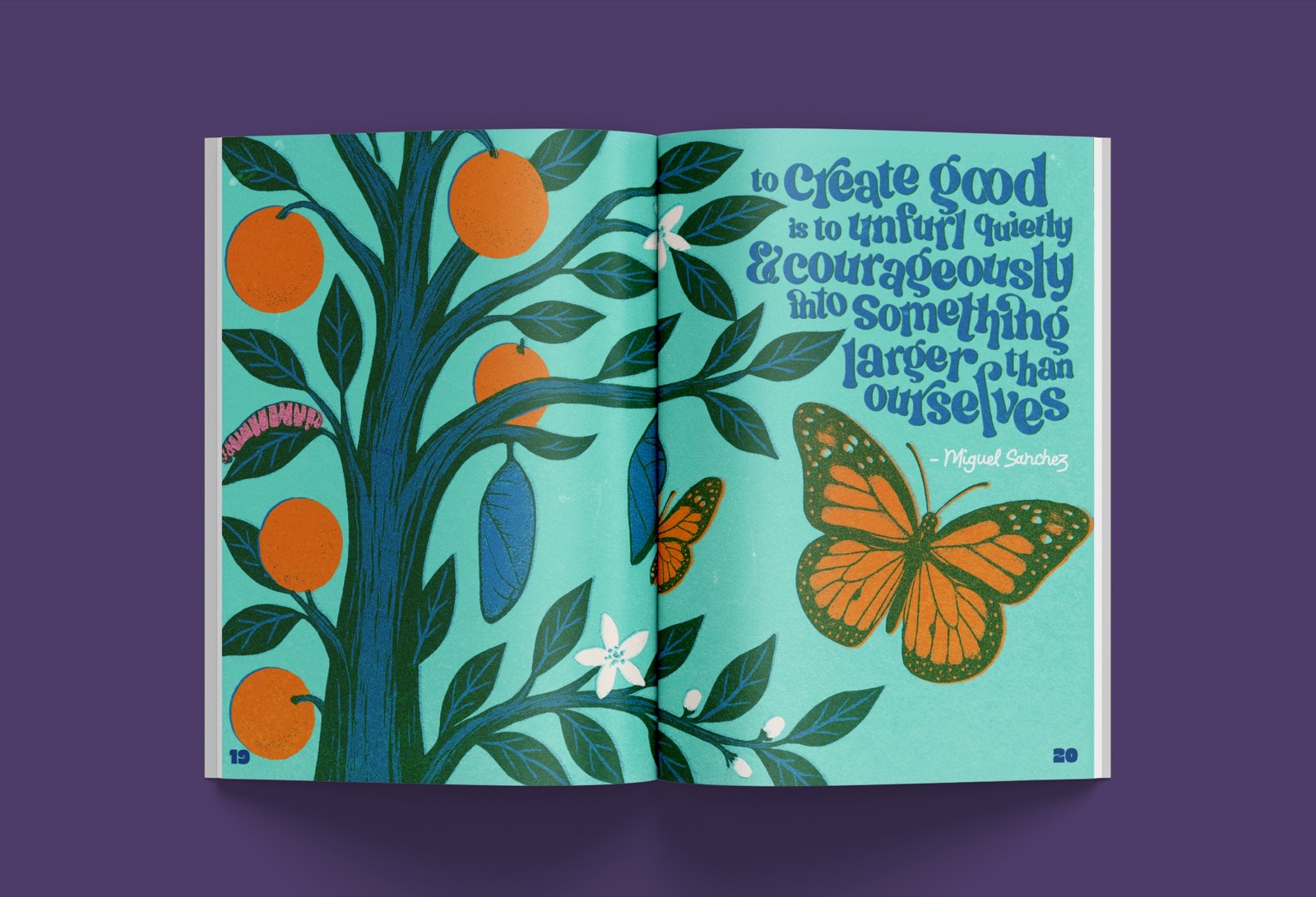 Creating Good Magazine spread 11