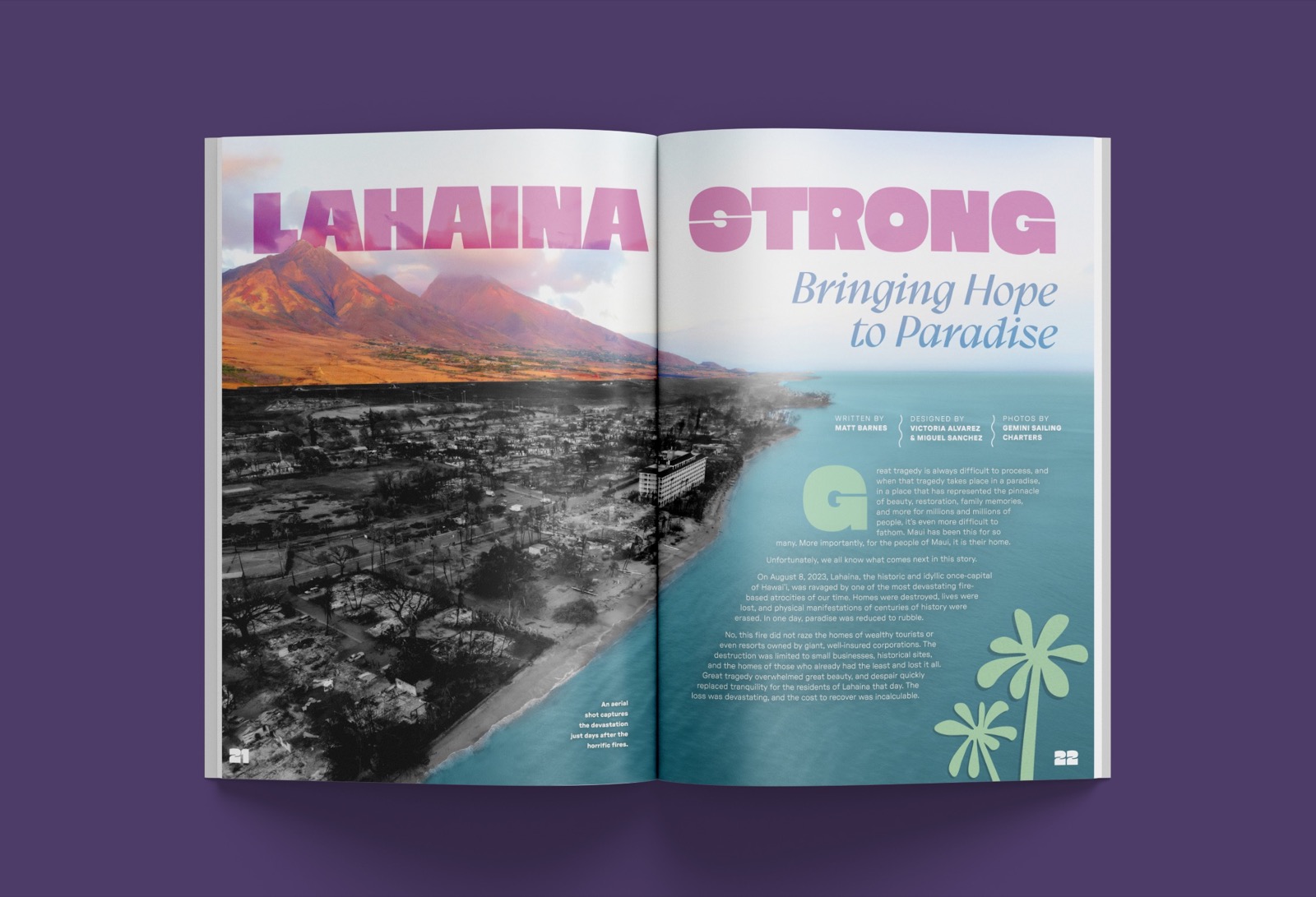 Creating Good Magazine spread 12