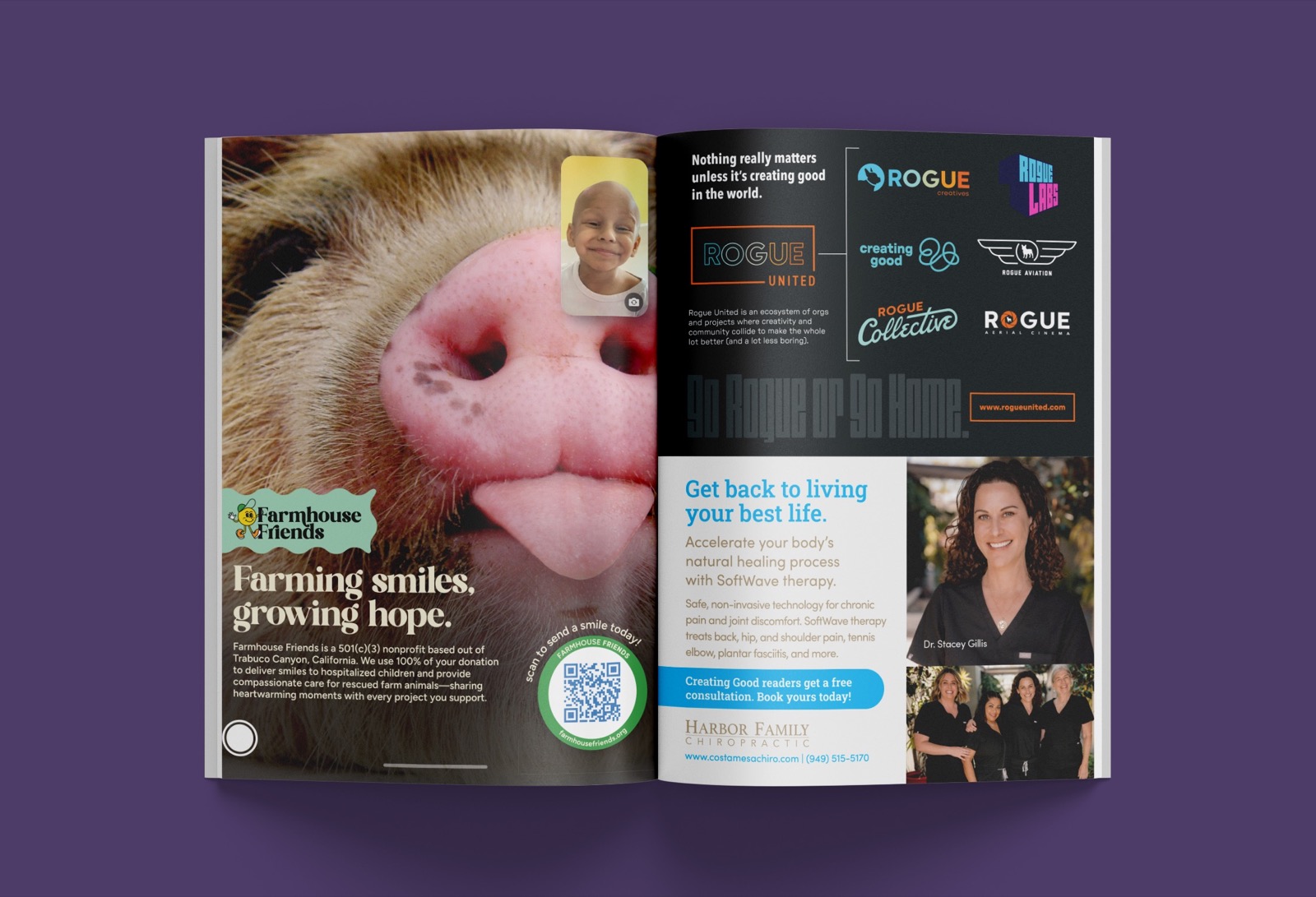 Creating Good Magazine spread 15