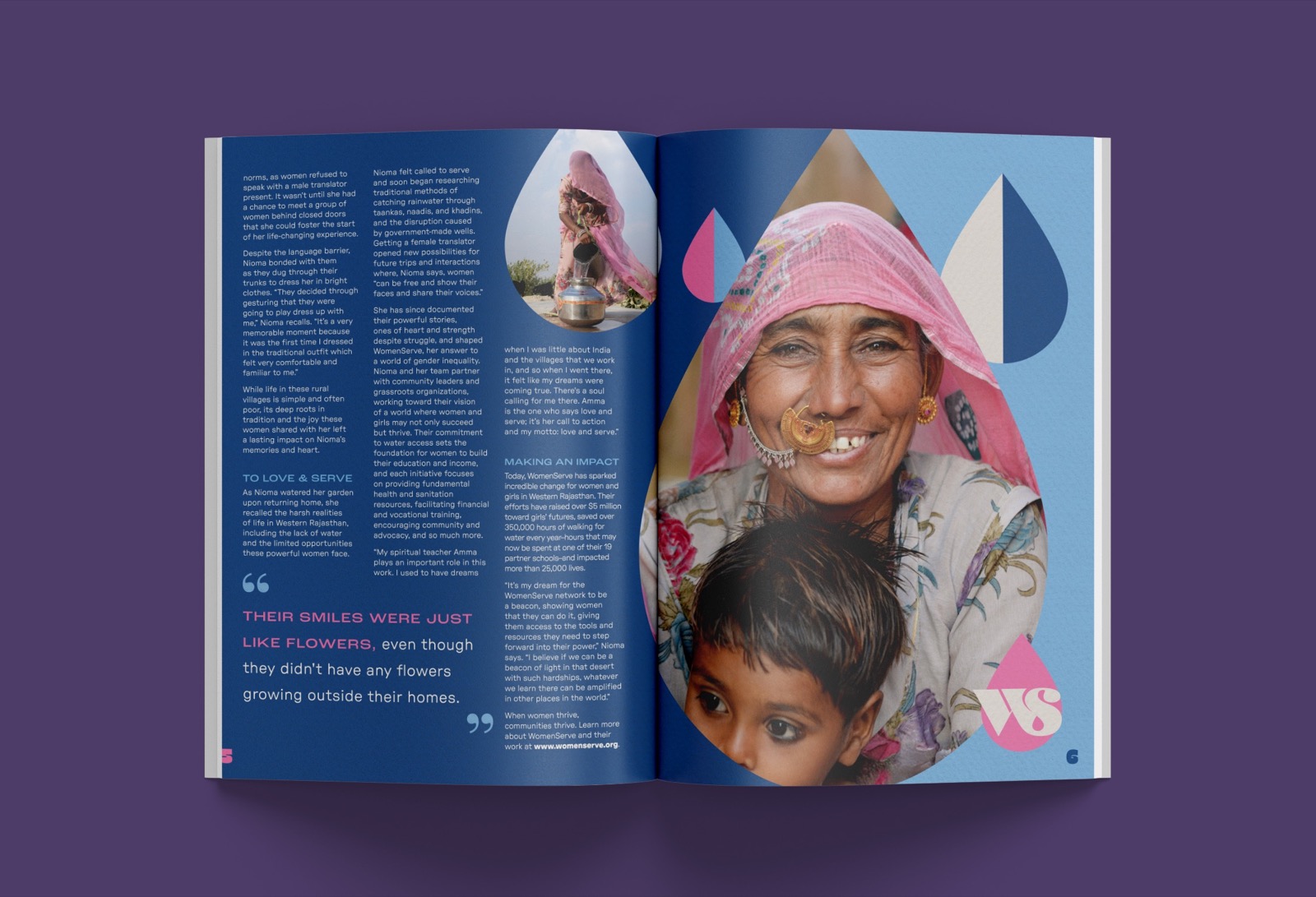Creating Good Magazine spread 4