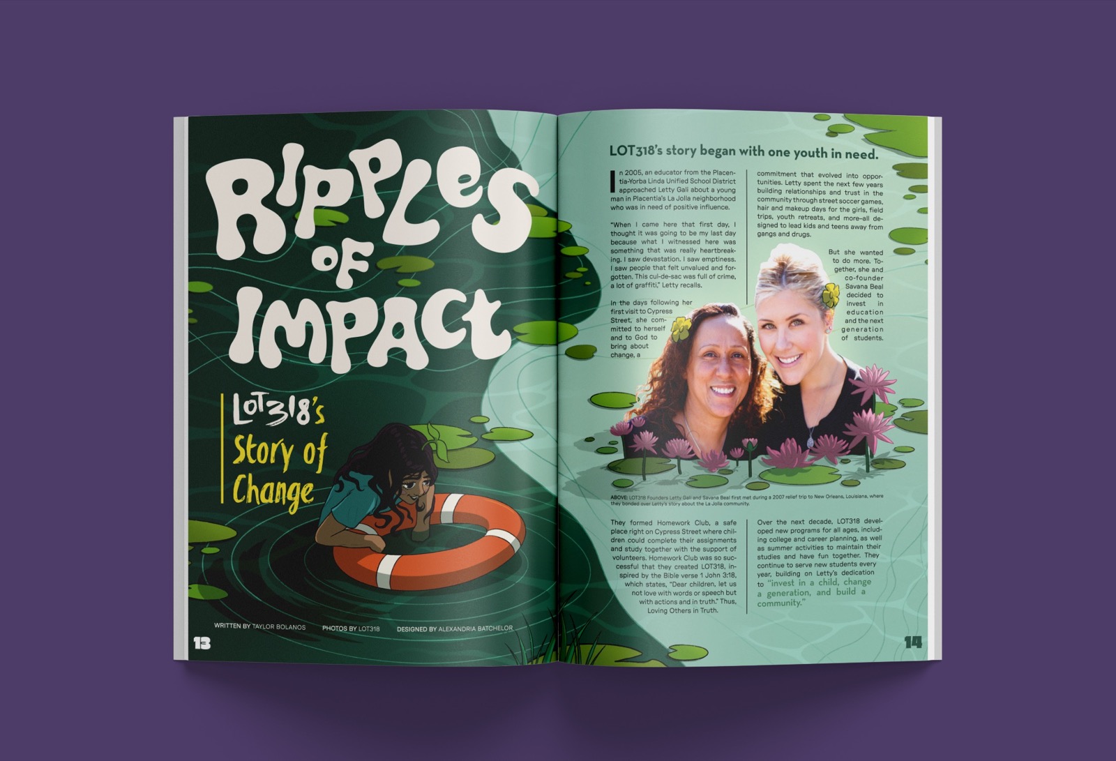 Creating Good Magazine spread 8