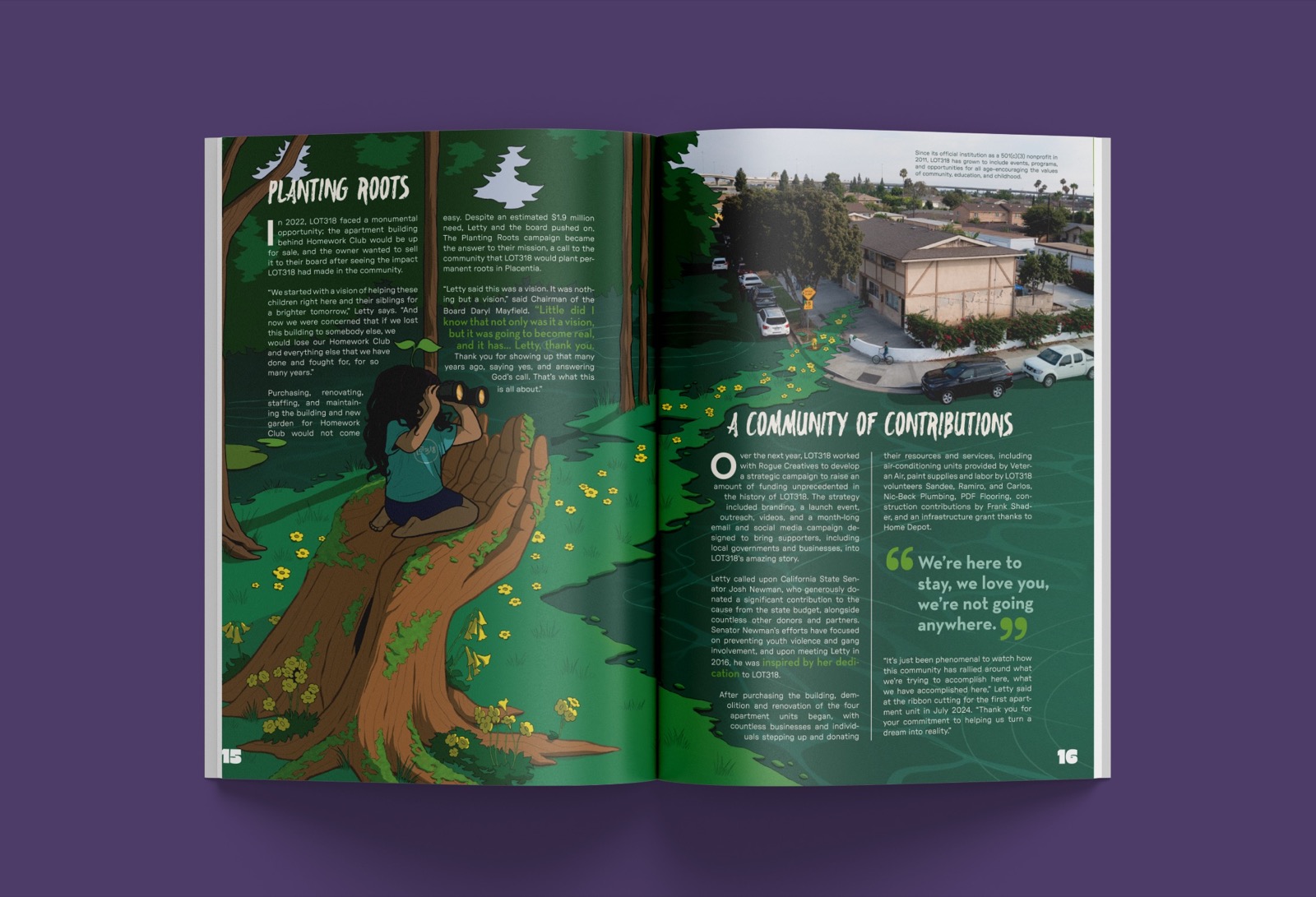 Creating Good Magazine spread 9