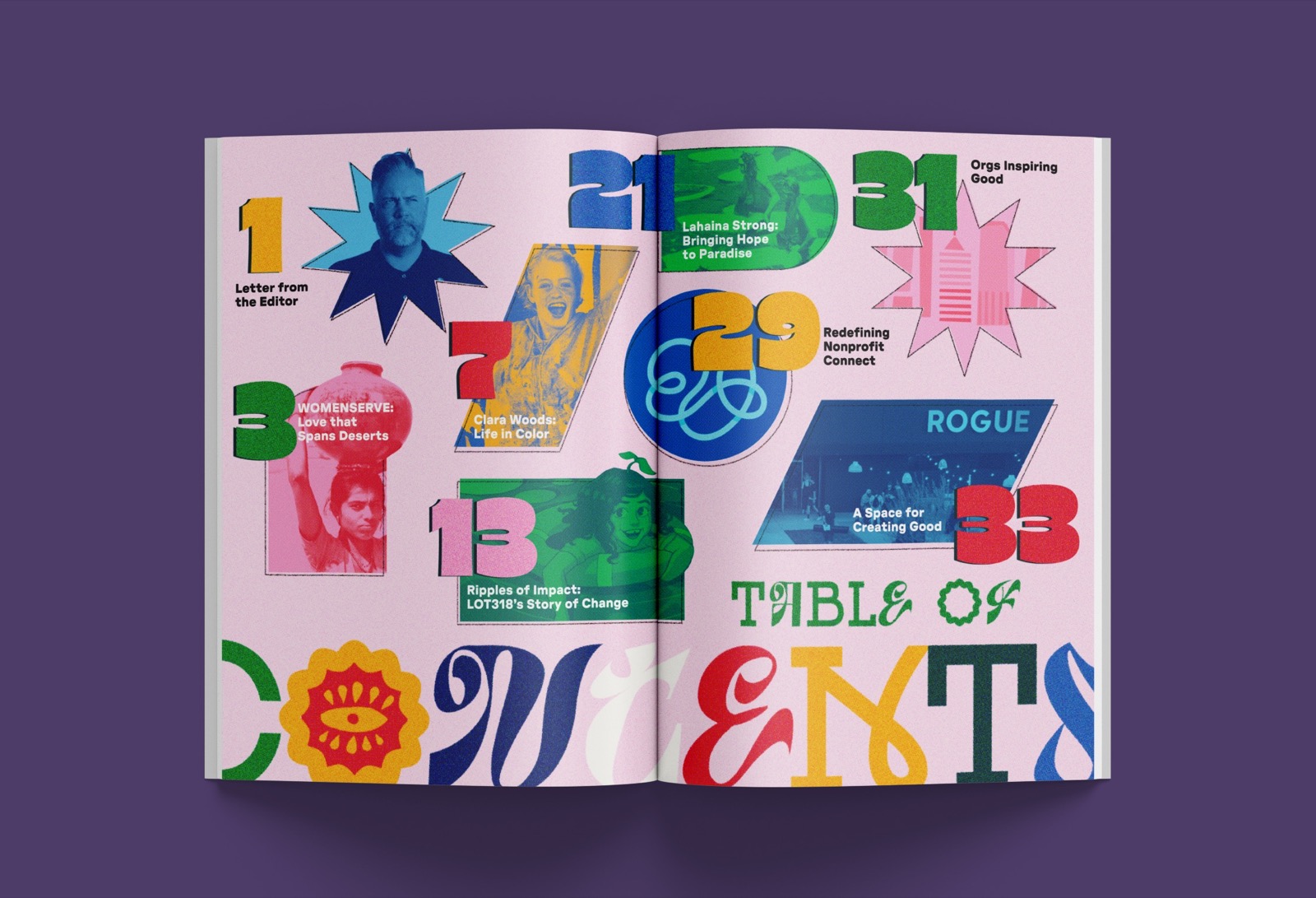 Creating Good Magazine spread 1
