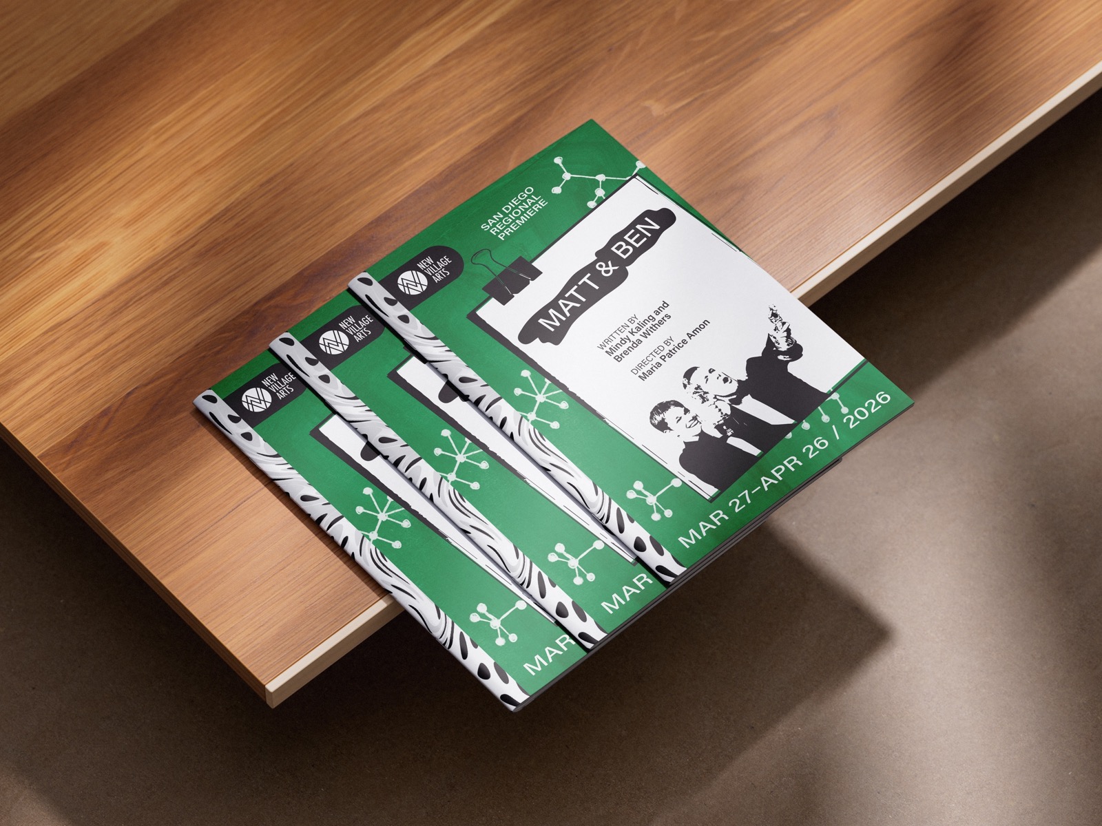 Program booklets for Matt & Ben
