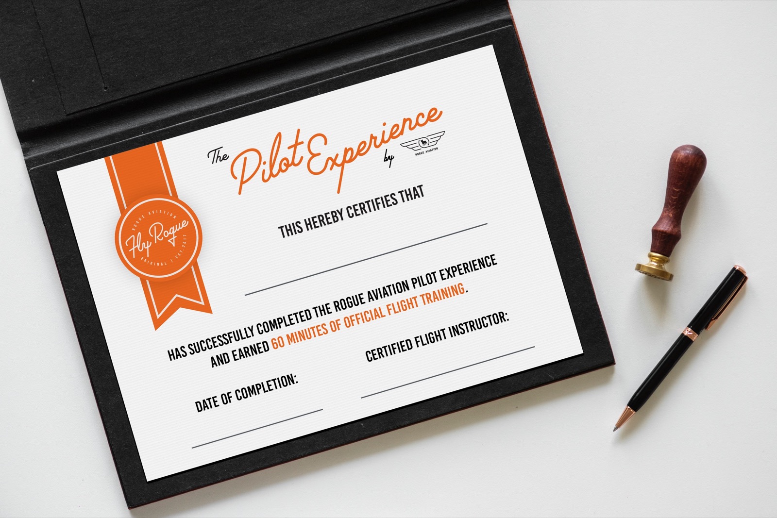 Pilot Experience certificate mockup